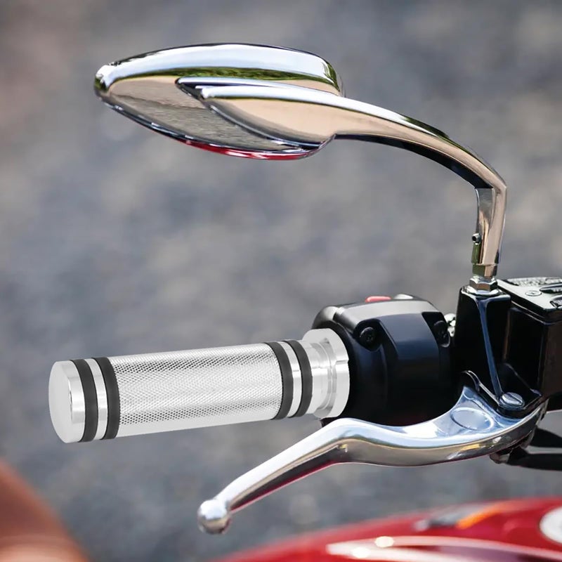 HDBUBALUS Motorcycle 1" Hand Grips Handlebar Grips Fit for Harley Sportster Touring Dyna Softail Custom 1 Pair - Image 2